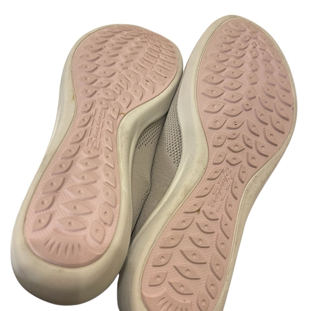 Skechers Newbury Street Every Angle Beige Knit Slip-On Sneakers Shoes - Picture 6 of 7